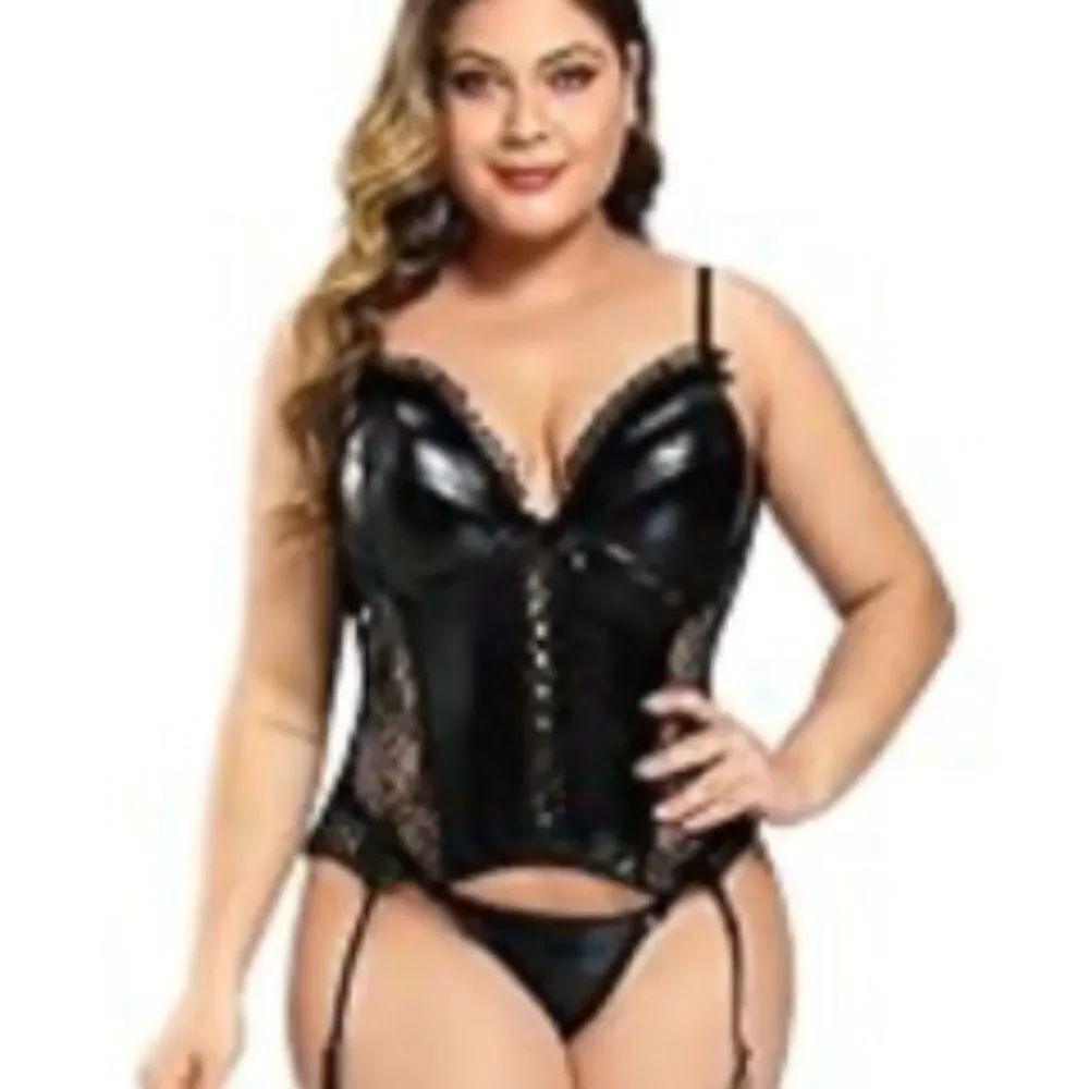 New Lingerie black Sexy Naughty Teddy Babydoll pleated fits small